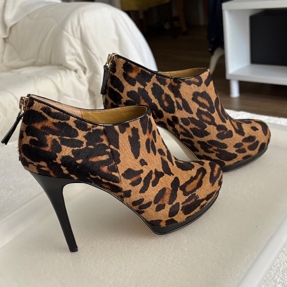 Nine West Animal Print Heeled Boots